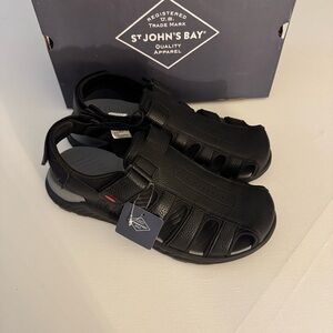 Black Sandals Mens 12
